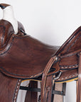 Western Horse Saddle American Leather Ranch Roping Trail Hilason Dark Brown