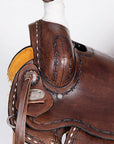 Western Horse Saddle American Leather Ranch Roping Trail Hilason Dark Brown