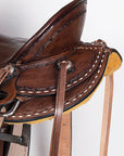 Western Horse Saddle American Leather Ranch Roping Trail Hilason Dark Brown
