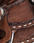 Western Horse Saddle American Leather Ranch Roping Trail Hilason Dark Brown