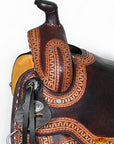 Western Horse Saddle American Leather Ranch Roping Hilason
