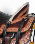 Western Horse Saddle American Leather Ranch Roping Hilason