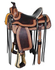 Western Horse Saddle American Leather Ranch Roping Hilason