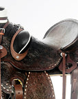 Western Horse Wade Saddle American Leather Trail Barrel Hilason Dark Brown