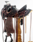 Western Horse Wade Saddle American Leather Trail Barrel Hilason Dark Brown
