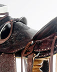 Western Horse Wade Saddle American Leather Trail Barrel Hilason Dark Brown