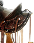 Western Horse Wade Saddle American Leather Trail Barrel Hilason Dark Brown