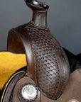 Western Horse Saddle American Leather Ranch Roping Cowboy Hilason