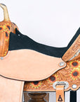 Flex Tree Western Horse Saddle Hilason American Leather Trail Barrel