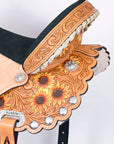 Flex Tree Western Horse Saddle Hilason American Leather Trail Barrel