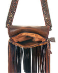 American Darling ADBG519BRAC2 Wallet Hair-On Genuine Leather Women Bag Western Handbag Purse