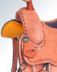 16 In Western Horse Saddle Genuine Leather Trail Roping Ranch Tack Set Comfytack