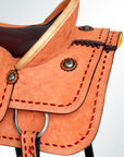 16 In Western Horse Saddle Genuine Leather Trail Roping Ranch Tack Set Comfytack