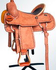 16 In Western Horse Saddle Genuine Leather Trail Roping Ranch Tack Set Comfytack