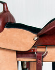 Comfytack Western Horse Ranch Roping Cowboy Saddle Leather Tack Set Brown/Tan