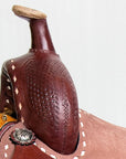 Comfytack Western Horse Ranch Roping Cowboy Saddle Leather Tack Set Brown/Tan
