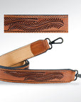 American Darling ADSTF125 Hand Tooled Genuine Leather Crossbody Handle Strap For Bags