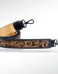 American Darling ADSTF126 Hand Tooled Genuine Leather Crossbody Handle Strap For Bags