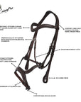 Replacement Noseband of ExionPro Anatomical Combined Flash Bridle with Reins