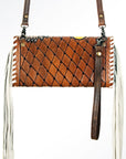 American Darling ADBG584 Organiser Hand Tooled Genuine Leather Women Bag Western Handbag Purse
