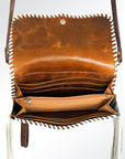 American Darling ADBG584 Organiser Hand Tooled Genuine Leather Women Bag Western Handbag Purse