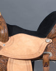 Western Horse Saddle American Leather Barrel Flex Tree Trail Hilason
