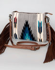 American Darling Cross Body Saddle Blanket Genuine Leather Women Bag Western Handbag Purse