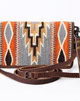 American Darling Organiser Saddle Blanket Genuine Leather Women Bag Western Handbag Purse