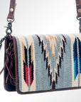 American Darling Organiser Saddle Blanket Genuine Leather Women Bag Western Handbag Purse
