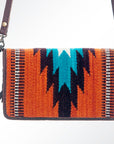 American Darling Organiser Saddle Blanket Genuine Leather Women Bag Western Handbag Purse