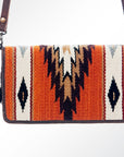 American Darling Organiser Saddle Blanket Genuine Leather Women Bag Western Handbag Purse