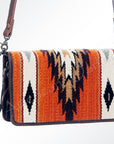 American Darling Organiser Saddle Blanket Genuine Leather Women Bag Western Handbag Purse