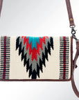 American Darling Organiser Saddle Blanket Genuine Leather Women Bag Western Handbag Purse