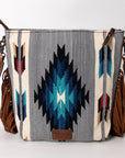 American Darling Signature Crossbody Hand Tooled Saddle Blanket Genuine Leather Women Bag Western Handbag Purse