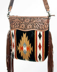 American Darling Signature Crossbody Hand Tooled Saddle Blanket Genuine Leather Women Bag Western Handbag Purse