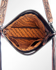 American Darling Clutch Hand Tooled Saddle Blanket Genuine Leather Women Bag Western Handbag Purse