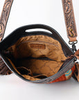 American Darling Clutch Hand Tooled Saddle Blanket Genuine Leather Women Bag Western Handbag Purse