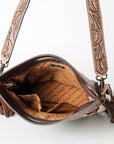 American Darling Clutch Hand Tooled Saddle Blanket Genuine Leather Women Bag Western Handbag Purse