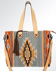 American Darling ADBG573D1 Tote Saddle Blanket Genuine Leather Women Bag Western Handbag Purse