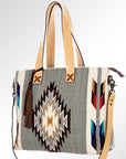 American Darling ADBG573D1 Tote Saddle Blanket Genuine Leather Women Bag Western Handbag Purse