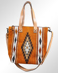 American Darling ADBG573D1 Tote Saddle Blanket Genuine Leather Women Bag Western Handbag Purse