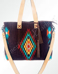 American Darling Tote Saddle Blanket Genuine Leather Women Bag Western Handbag Purse