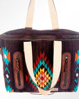American Darling Tote Saddle Blanket Genuine Leather Women Bag Western Handbag Purse