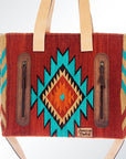 American Darling Tote Saddle Blanket Genuine Leather Women Bag Western Handbag Purse
