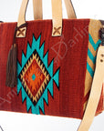 American Darling Tote Saddle Blanket Genuine Leather Women Bag Western Handbag Purse