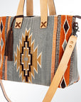 American Darling Tote Saddle Blanket Genuine Leather Women Bag Western Handbag Purse