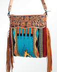 American Darling Signature Crossbody Hand Tooled Saddle Blanket Genuine Leather Women Bag Western Handbag Purse