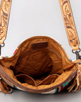 American Darling Signature Crossbody Hand Tooled Saddle Blanket Genuine Leather Women Bag Western Handbag Purse