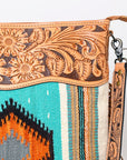 American Darling Signature Crossbody Hand Tooled Saddle Blanket Genuine Leather Women Bag Western Handbag Purse