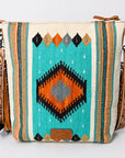American Darling Signature Crossbody Hand Tooled Saddle Blanket Genuine Leather Women Bag Western Handbag Purse